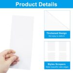 Plastic Cake Scraper and Smoother Set — 4 Pieces