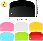 Plastic Dough and Bowl Scraper Set — 7 Pieces for Bread and Cake