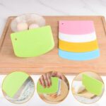Plastic Dough and Bowl Scraper Set — 7 Pieces for Bread and Cake