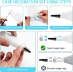 Reusable Cotton Piping Bag and Nozzle Set — 17 Pieces with Coupler