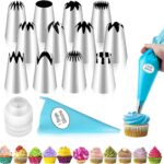 Reusable Icing Nozzle Kit — 14 Pieces, Stainless Steel