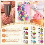 Reusable Icing Nozzle Kit — 14 Pieces, Stainless Steel
