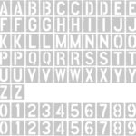 Reusable Letter Stencils — 2 Inch, 72 Pieces in 2 Sets