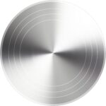 Revolving Cake Stand — Red and Silver Turntable
