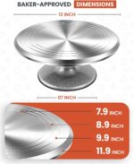 Revolving Cake Turntable 12 Inch — Aluminium Alloy
