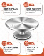 Revolving Cake Turntable 12 Inch — Aluminium Alloy