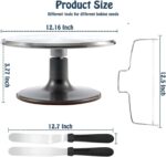 Revolving Cake Turntable 12 Inch with 35-Piece Decorating Set