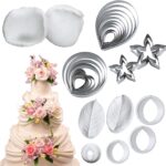 Rose Petal Cutter and Veiner Set — 31 Pieces for Sugar Flowers