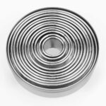Round Cookie and Biscuit Cutter Set — 12 Graduated Circles, Stainless Steel