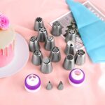 Russian Piping Tip Set — 47 Pieces with 12 Flower Nozzles