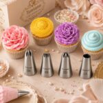 Seamless Large Icing Nozzles — 4 Pieces, Stainless Steel