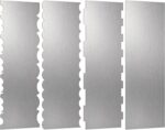 Stainless Steel Cake Scraper 8.6 Inch — 4 Pack, Textured Edges