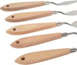 Stainless Steel Palette Knife Set — 11 Pieces with Wooden Handles