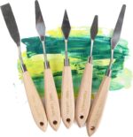 Stainless Steel Palette Knife Set — 11 Pieces with Wooden Handles