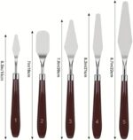 Stainless Steel Palette Knife Set — 5 Pieces with Wooden Handles
