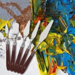 Stainless Steel Palette Knife Set — 5 Pieces with Wooden Handles