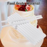 White Plastic Cake Dowels — 200 Pieces, 0.47 Inch Diameter